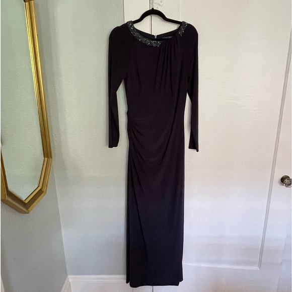 Dresses & Skirts - Gorgeous dark plum MOB or MOG long Ralph Lauren Gown